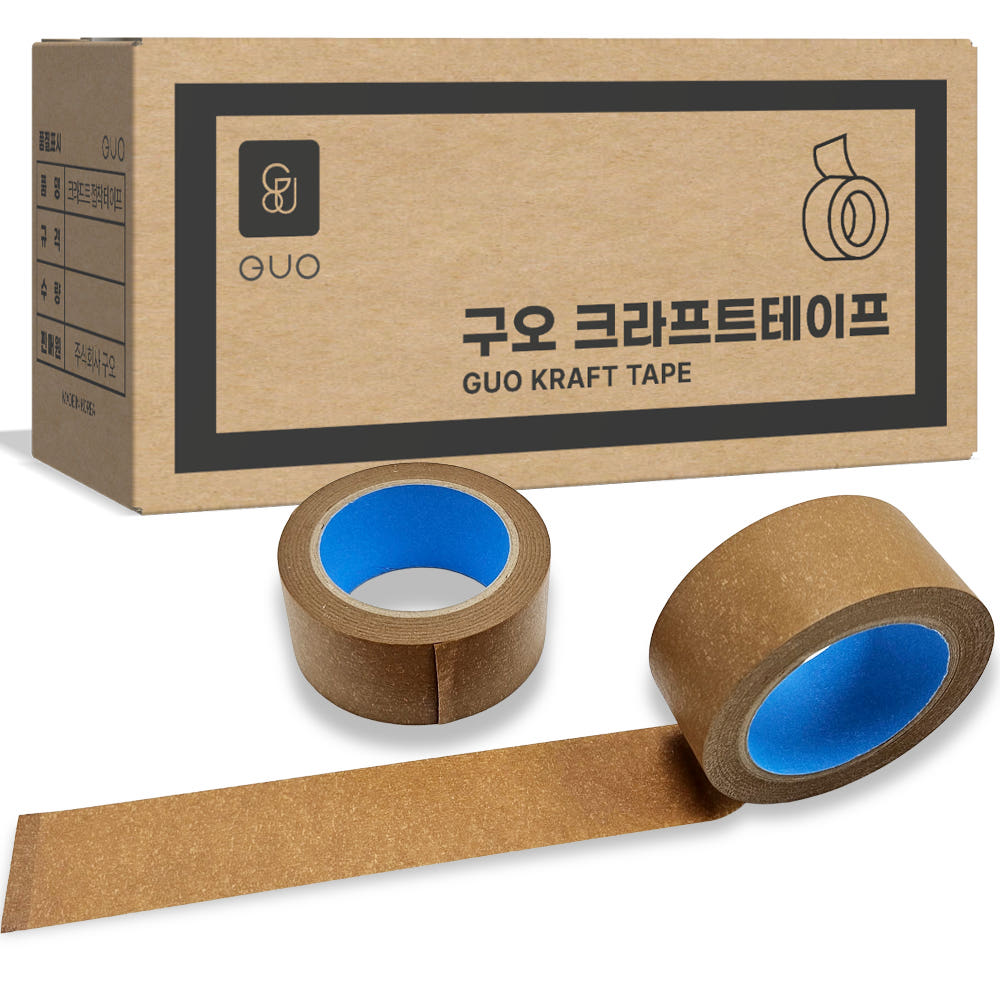 크라프트테이프 종이박스테이프 찢어쓰는 테이프 40m 1개입 이미지 2